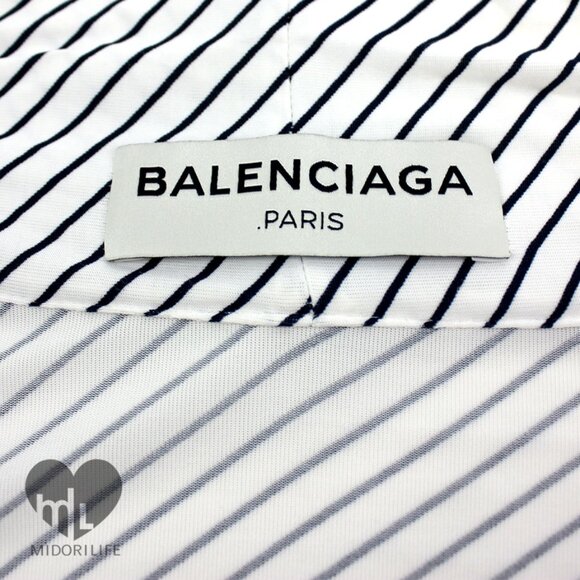 BALENCIAGA Oversized Striped Blouse - Picture 6 of 8